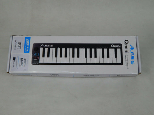 ALESIS QMINI Kompakter USB-MIDI-Keyboard-Controller mit 32 Tasten