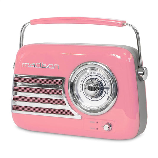 MADISON FREESOUND VR40P TRAGBARES NOSTALGIE RADIO MIT BLUETOOTH UND FM