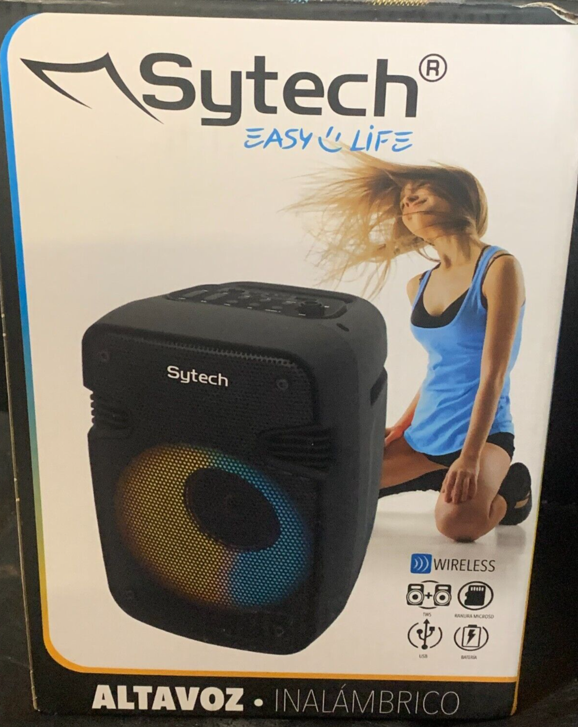 Sytech SY·XTR102BT- Tragbarer Lautsprecher, kabellos, Micro-Beat, 75 W
