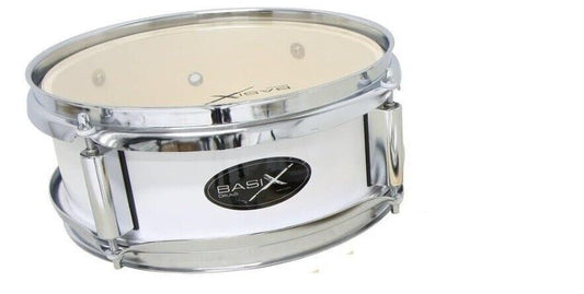 GEWA Junior Marching Drum, Marschtrommel 10x4", Holzkessel weiß, inkl. Tragrieme