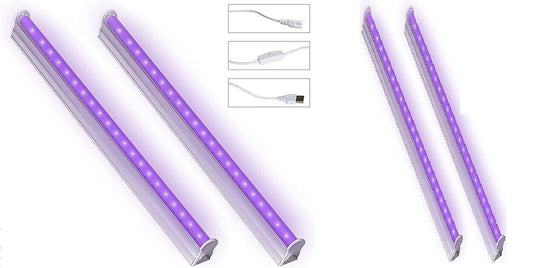 BRTLX UV-LED-Schwarzlicht-Befestigungen, 6 W, USB, tragbar, Schwarzlicht-Lampe,
