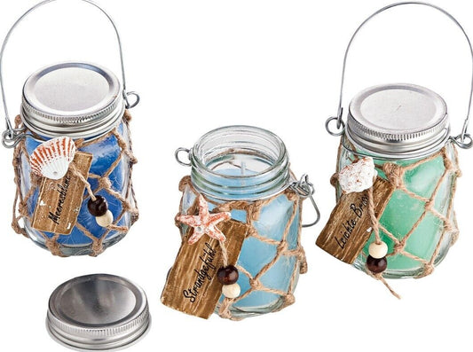 Duftkerzen "Maritim" im Glas 3er-Set