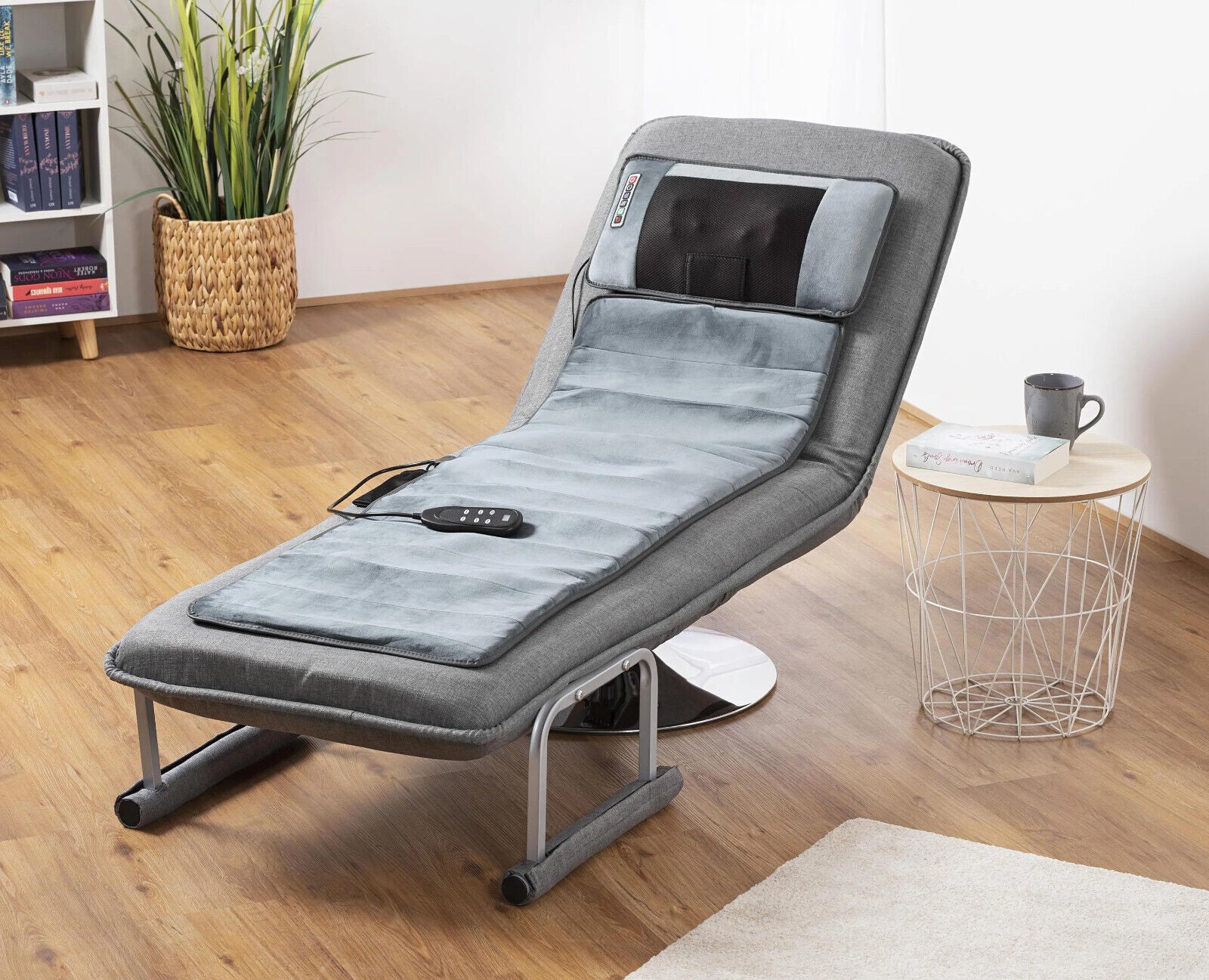 Orbisana Massagematte mit Lendenkissen Ganzkörper Massage Matte in Grau