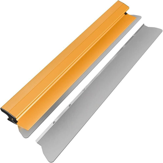 MOPEI Profi Flächenspachtel 80 cm mit Austauschbarem Edelstahlblatt, Gipserspach