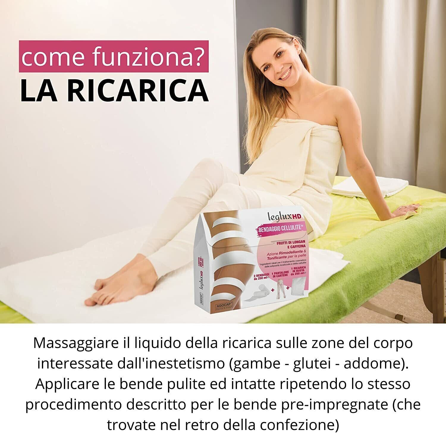 Entwässernde Anti-Cellulite-Bandagen + KOSTENLOSE Cartene-Hose