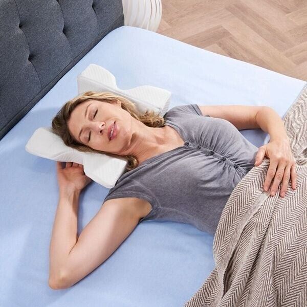 Orbisana Komfort-Bogenkissen Ergonomisch und ideal für gesunden Schlaf Kissen