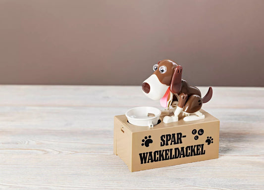 Elektrische Spardose Hund Geldgeschenk Geburtstagsgeschenk Sparschwein Kinder