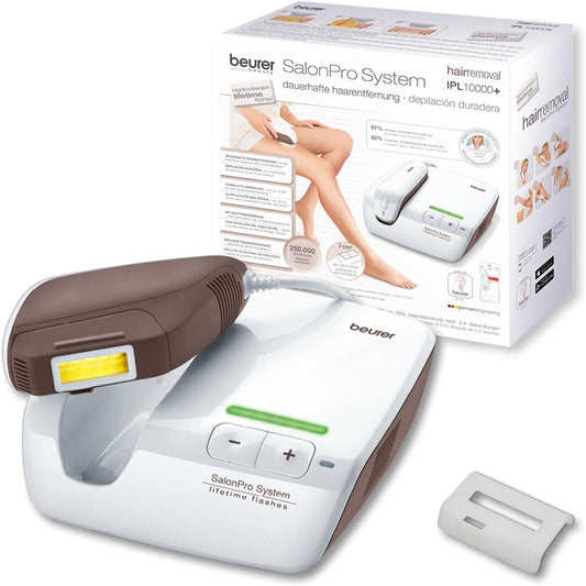 Beurer IPL 10000 plus, dauerhafte Haarentfernung, 250000 Lichtimpulse in Weiß