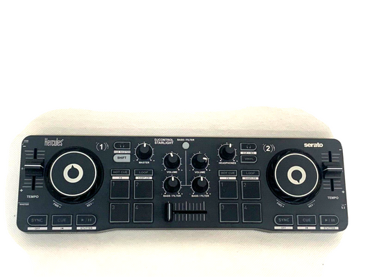 Hercules DJControl Starlight – Portable USB DJ Controller - 2 Decks mit 8 Pads