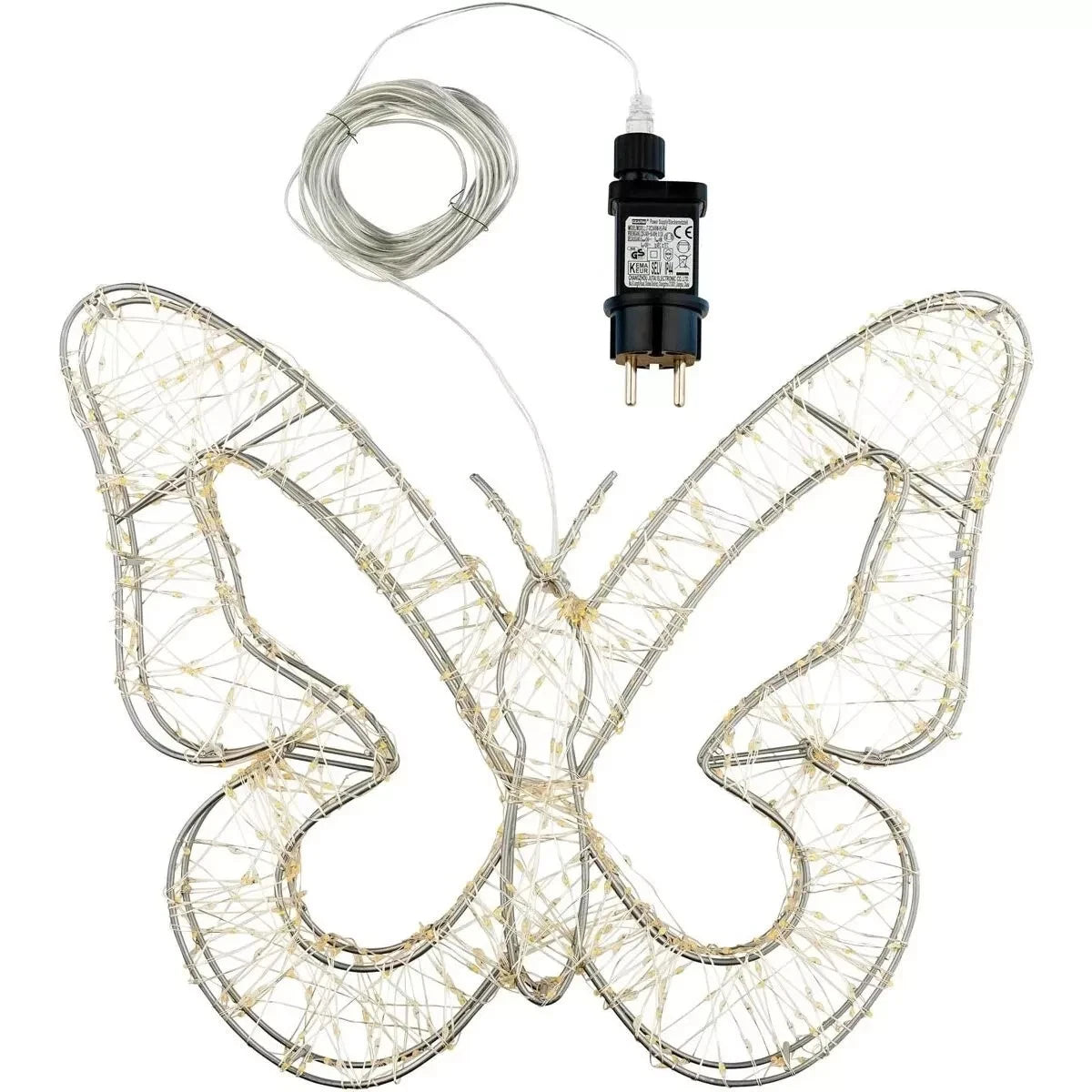 LED-Deko Stern "Schmetterling" 960 LEDs, 38cm LED Licht Dekoration Wohnungsdeko